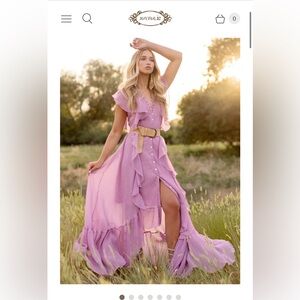 Joyfolie Cass Dress in Light Orchid NWT